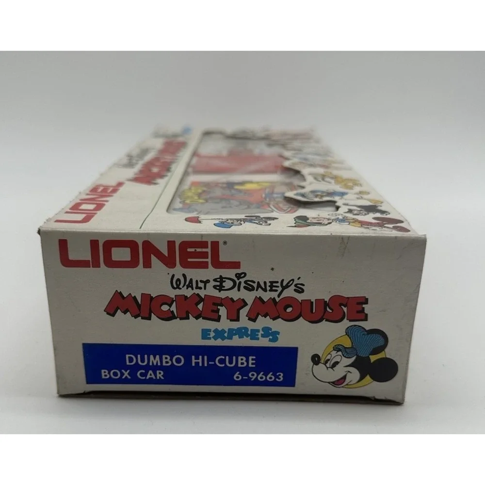 LIONEL 6-9663 DISNEY MICKEY MOUSE EXPRESS DUMBO HI-CUBE BOX CAR NEW O GAUGE